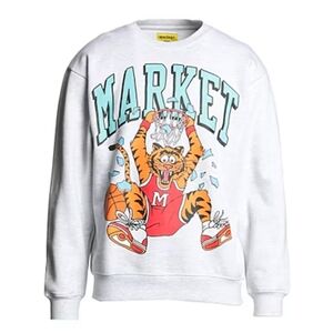 MARKET Chinatown Dunking Cat Crewneck Sweatshirt Size Large NWOT